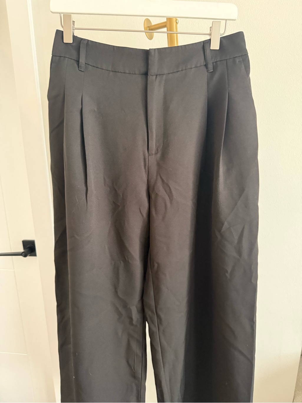 Wide Leg Women’s Trousers - Black